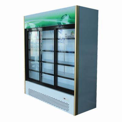 China Upright Single-temperature Freezer Showcase Upright Display Pepsi Fridge for sale