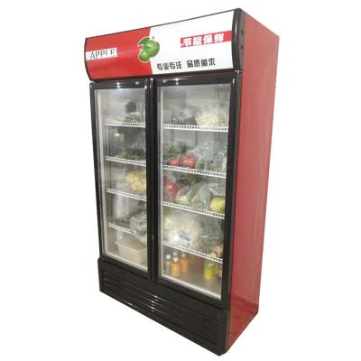 China Cold Showcase 1-Door Single-Temperature Drinks Pepsi Showcase Upright Display Freezer for sale