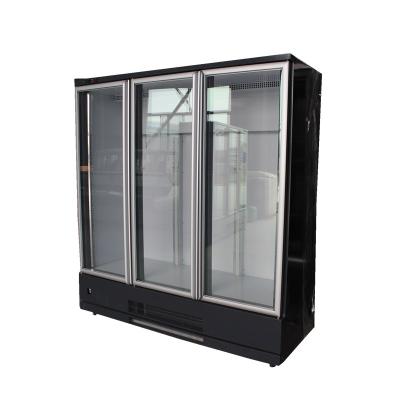 China Commercial Single-temperature Freezer Display Fridge Drink Cooler Glass Door Freezers for sale