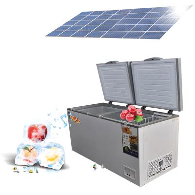 China Single-temperature Solar Power 12V DC Fridge Home Use Freezer 570L Fridge For Fish Fruit Vegetable Storage for sale