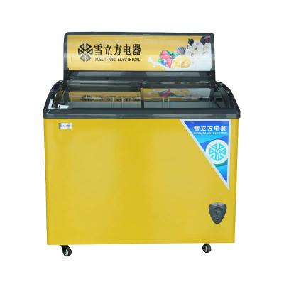 China Mobile Single-temperature Display Ice Cream Ice Cream Freezer With Low Price for sale