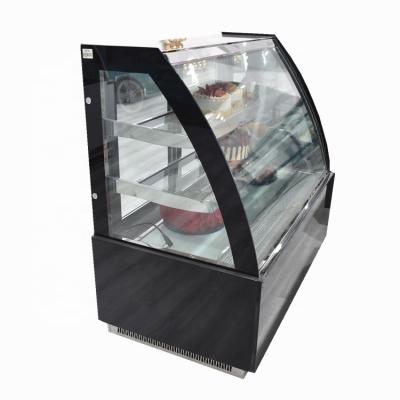 China Single-temperature Factory Supplier Commercial Glass Display Cake Fridge Showcase for sale