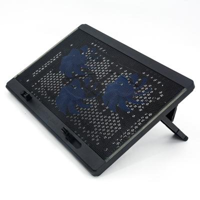 China Foldable Adjustable Plastic Laptop Protective Stand Gaming Cooling Cooler with 3 Fans for sale