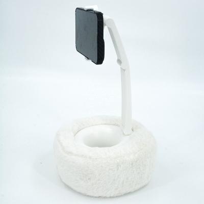 China Foldable and Portable Pillow Style Fluffy Plastic Phone Holder Stand for sale