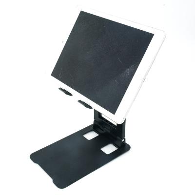 China Adjustable Height Foldable And Portable ABS Aluminum Alloy Phone Tablet Stand Plastic Holder for sale