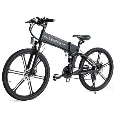 China Aluminum Alloy Door To Door US Poland Warehouse 6-blade Electric Bicycle Ebike 26Inch FOlding Electric Bicycle for sale