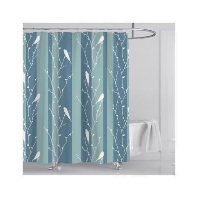 China Customized Sustainable Bathroom Room Decorative Rust Heavy Duty Heavy Shower Curtain for sale