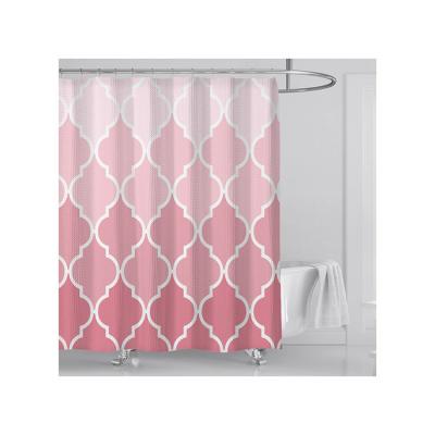 China Sustainable New Design Diamond Customized Athroom izedModern Luxury Shower Curtain Set for sale