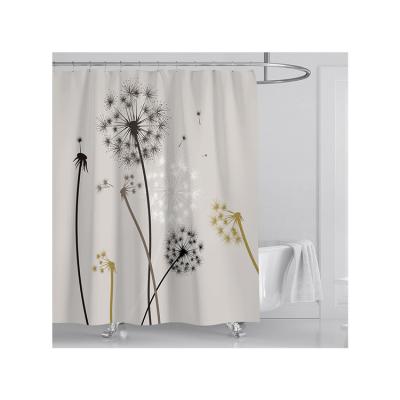 China Beautiful 180*180Cm Sustainable Sale For Super Market Classic Toilet Shower Curtains for sale