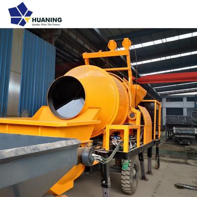 China Easy moved hot sale! ! ! Concrete Mixer With JBS40 Pump Diesel Engine Mobile Concrete Production Line for sale