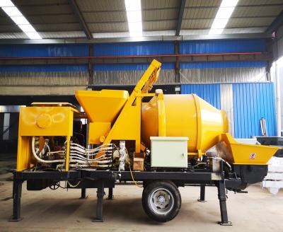 China Building Material Shops 40 Cubic Meter Per Hour Diesel Concrete Mixer With Pump for sale