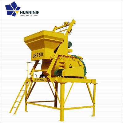 China Roads Best Quality Concrete Mixer , 750L Twin Shaft Concrete Mixer Js750 for sale