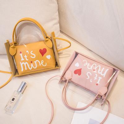 China Wholesale Fashion Square Small Purse Fashion Girls PVC Transparent Mini Bag Cross - Body Phone Bag Women Handbags for sale