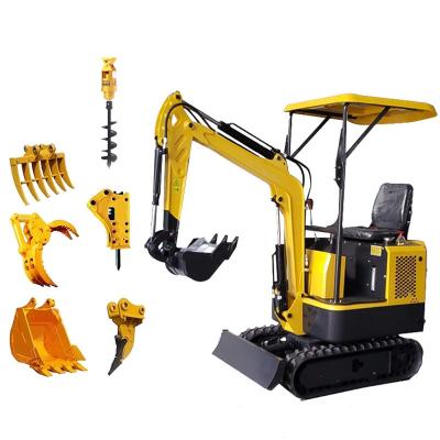 China Home Use Mini Excavator Digging Machine For Sale New Excavator Price 0 8 Ton 1 Ton 2 Ton Max Clearance Cylinder Power SINGLE Engine for sale