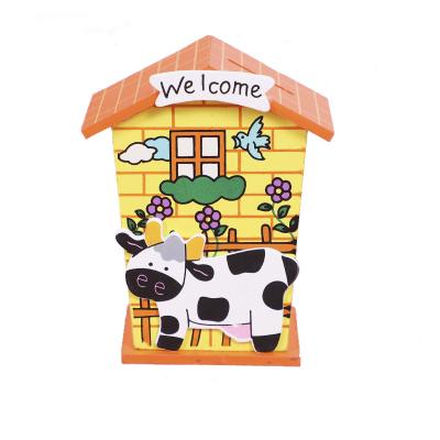 China Popular Piggy Bank Creative Cute Cartoon Money Wooden Phone Booth My First Home Piggy Bank Piggy Bank for sale