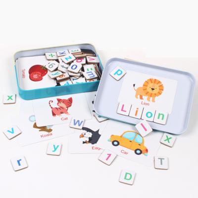 China Montessori Associative Memory Match Brain Training Alphabet Magnet Cognitive Cards for sale