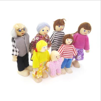 China Dollhouse Puppet Children Play Land Family Toy Pretend Family Play Toy Dollhouse Puppets for sale