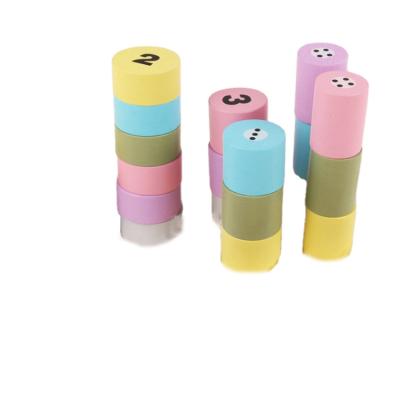 China Wooden Colorful Building Blocks With Cylinder Baby First Teaching Gift Wooden Colorful Hold Cutout for sale