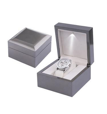 China High-end with LED Light 2022 September purchase Festival  Watch Box Led Light Gift Packaging Single Watch Box for watch for sale