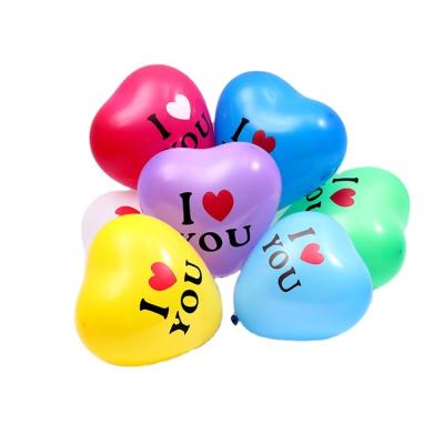 China New Durable Porcelain Printing Heart Latex Models Custom Balloons Party Decorations for sale