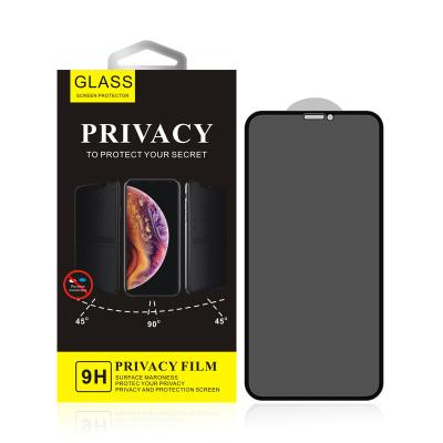 China Hot Anti-bubble Anti Amazon Spy Privacy Tempered Glass Screen Protector For Iphone 11 12 13 pro Max Xs Xr X Mica De Vidrio for sale