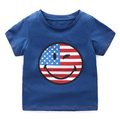 China Short sleeve 2021 summer fashion kids clothes printed kids tops short sleevet shirts kids boys T-shirt little boy for sale