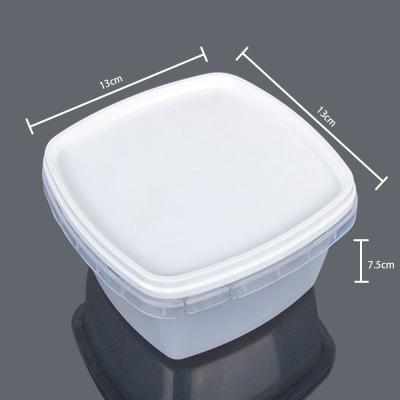 China Recyclable Refrigeration PP Food Packaging Leakproof Heating Plastic Frozen Box With Airtight Lid for sale