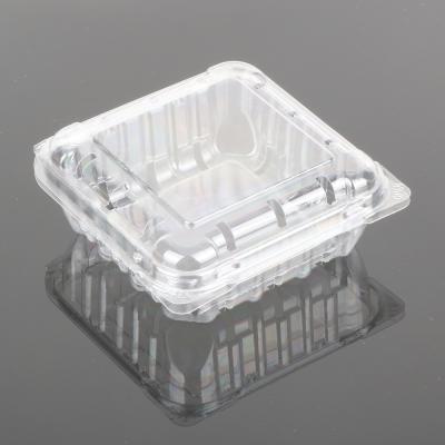 China Food Pet Fruit Small Box Recyclable Transparent Packaging Plastic Tray With Lid for sale