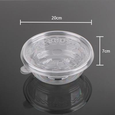 China Recyclable Clear Plastic Pastry Boxes With Lids Salad Cookie Cake Dessert Takeout Containers for sale