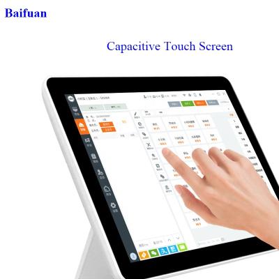 China restaurant screen 15 inch capacitive touch single or double stand toast stand all in one stand 15 inch on glossery shop stand for sale