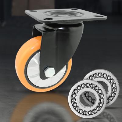 China PIVOT Factory Price Middle Heavy Duty Caster Wheel With Top Plate Double Total Brake for sale