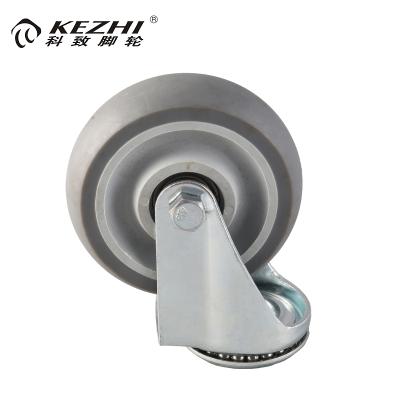 China Industry 75mm swivel tpr caster wheel with castor and threaded bolt wheels for sale