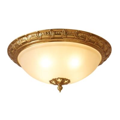 China Wholesale Downlights Vintage Copper Ceiling Light Modern Design Copper Led Ceiling Lamps for sale