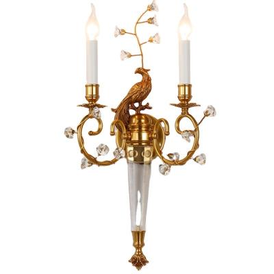 China Contemporary Italian Classic Style Home Decor New Items New Product Wall Sconce Brass Lighting Empire Contemporary for sale