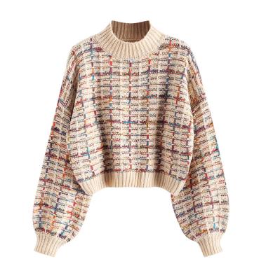 China Anti-Shrinkage Lantern Sleeves Multicolor Fat Sweater Women Warm Sweater for sale