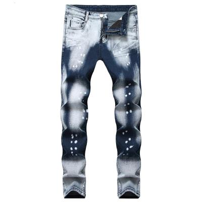 China Color Fade Proof Painting Splatter Dots Fade Long Men's Casual Lattice for sale