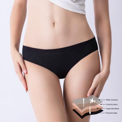 China Menstrual Women Ladies Physiological 4 Layers Breathable Period Panties Leak Proof Menstrual Period Seamless Panties Briefs for sale