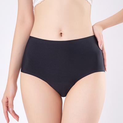 China Breathable Custom Made Large Size Physiological Traceless High Side Seamless Anti Period Underwear One Piece Menstrual Panties for sale