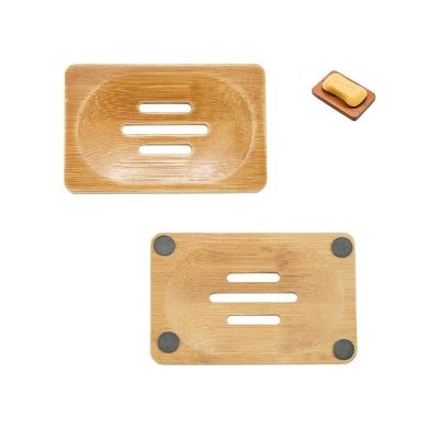 China Bamboo Wooden Soap Holders Soap Container Home Eco-Friendly Natural Material Soap Dish For Shower, Kitchen Bathroom for sale