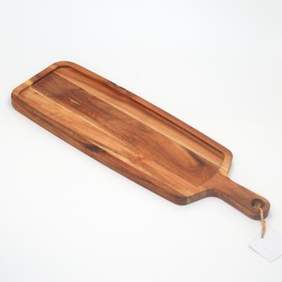 China Viable Wholesale Acacia Tray Brown Wooden Serving With High Quality for sale