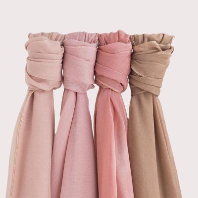 China Newest Scarf Simply Custom Design Square Bawal Hijab Cotton Bawal Tudung Tudung Scarf Cotton Voile Hijab Tudung Bawal Wholesale Tudung Bawal for sale