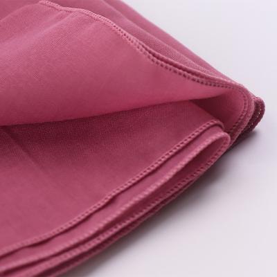 China Newest Hijabs Quality Plain HijabCotton Voile Bawal Newest Tudung Cotton Veil Scarf Polyester Muslim Square Square For Women for sale