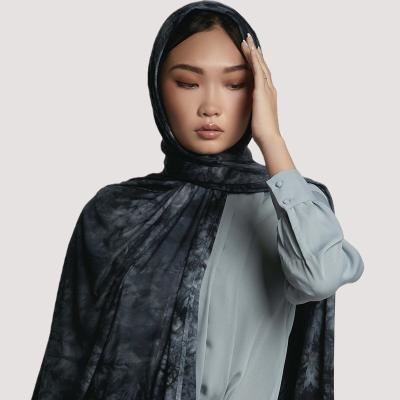 China Newest Scarf Tank Top Hijab Custom Printed Muslims Tie Dye Cotton Hijab Tank Top Women Clothing Cotton Hijab Scarf Shawl for sale