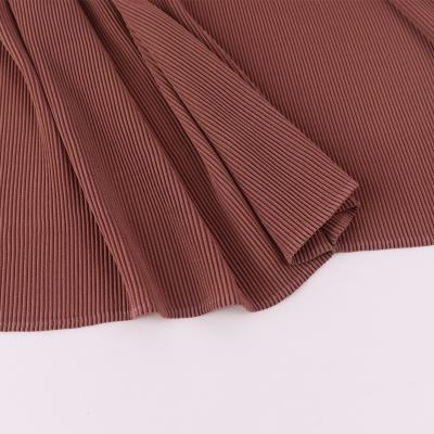 China Newest Plain Scarf Hijab Malaysia High Quality Solid Chiffon Pleated Shawl Hot Selling Scarf for sale