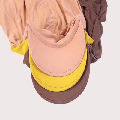 China Newest Scarf Customize New Premium Snap Hijab Tank Top With Baseball Cap Hijab Tank Top Sports Snap Hood Hijab for sale