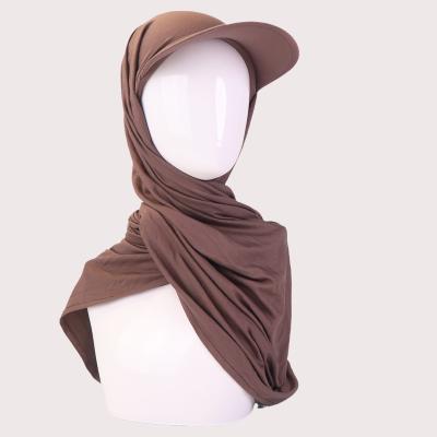 China Newest Fashion Newest Fashion Hijab Tank Top With Snap Hat Tank Top Scarf Hijab Shawls With Baseball Hat Tank Top Hijab Scarf for sale