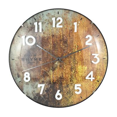 China 12 Inch Creative Modern Creative Arch Wall Clock Metal Glass Plastic Clock Hands For Home Decoration for sale