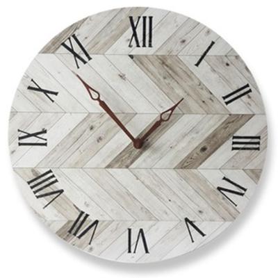 China CIO Newcomer BRIEF Wooden Clock Nordic MDF Wooden Silent Wall Clock On Cheap Price for sale