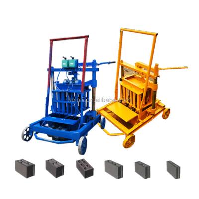 China Building Material Shop Interlock Hollow Building Concrete Brick Making Machine Movable Cement Block Bricker Machine for sale