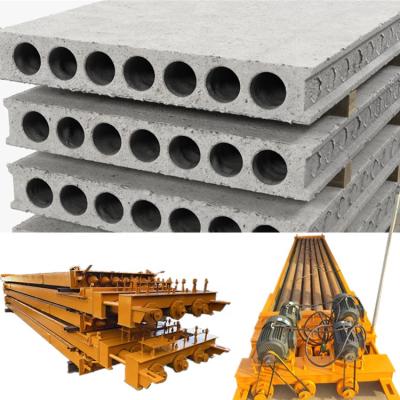 China Cavity Fast Feed Fused Core Low Cost Construction 1200*220*7100MM Roof Slab Pavers Machine For Prefab House For Fast Build House for sale